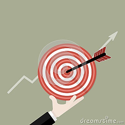 Business goal Vector Illustration