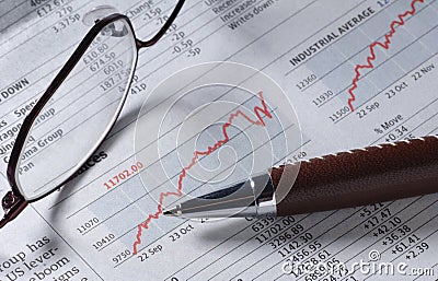 Business graph Stock Photo