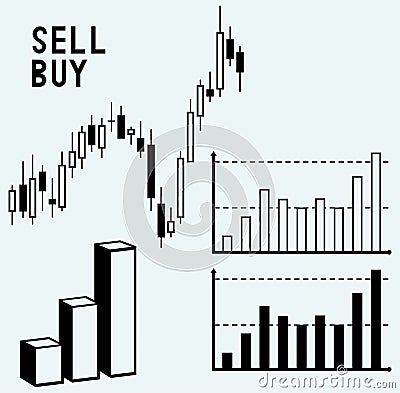 Business graph Vector Illustration