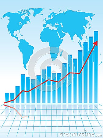 Business graph Vector Illustration