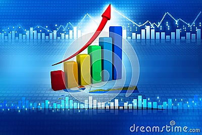 Business graph Stock Photo