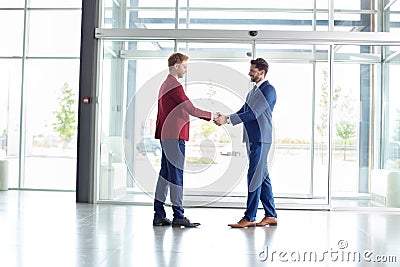 Business greeting of partners Stock Photo