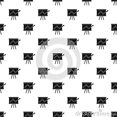 Business growing chart presentation pattern Vector Illustration