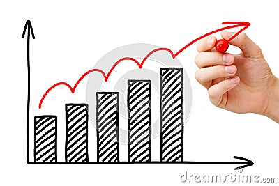 Business Growth Graph Stock Photo