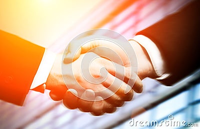 Business hand shake Stock Photo