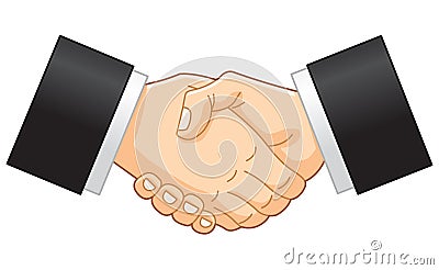 Business handshake Vector Illustration