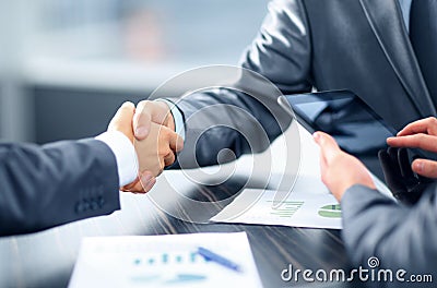 Business handshake Stock Photo