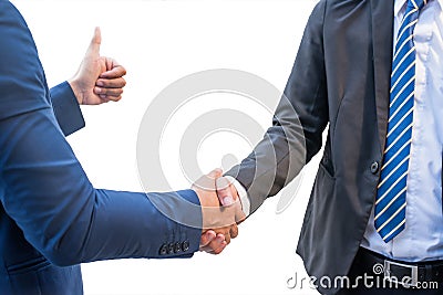 Business handshake and teamwork Stock Photo