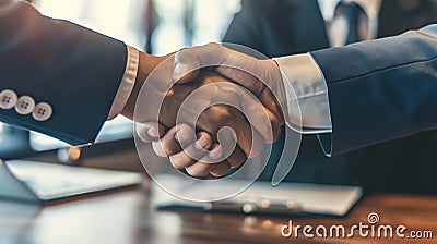 Business Handshake Agreement Professional Partnership Stock Photo