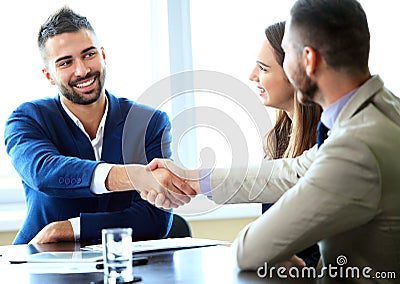 Business handshake Stock Photo