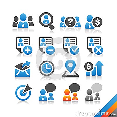 Business Human Resource icon - Simplicity Series Vector Illustration