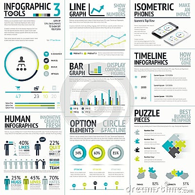 Business and human vector infographic element big Vector Illustration