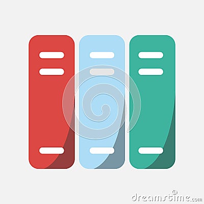 Business icon, file organizer box icon Vector Illustration