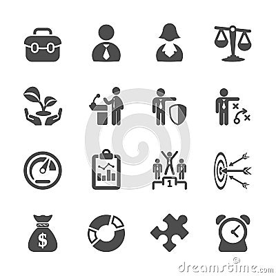 Business icon set 2, vector eps10 Vector Illustration