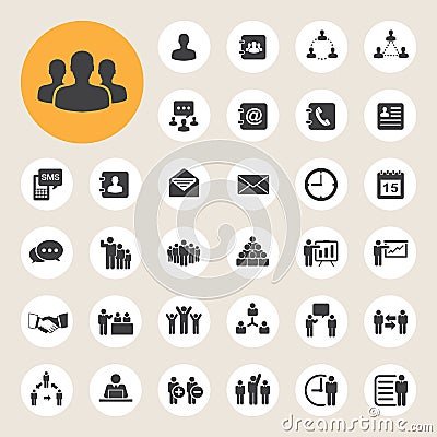 Business icons set. Illustration Vector Illustration