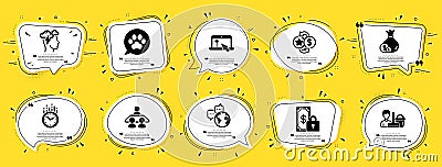 Business icons set. Included icon as Private payment, Cash, Loyalty points signs. Vector Stock Photo