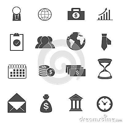 Business icons set Stock Photo