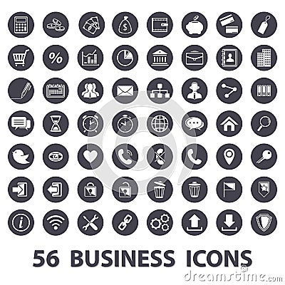 Business icons set Vector Illustration