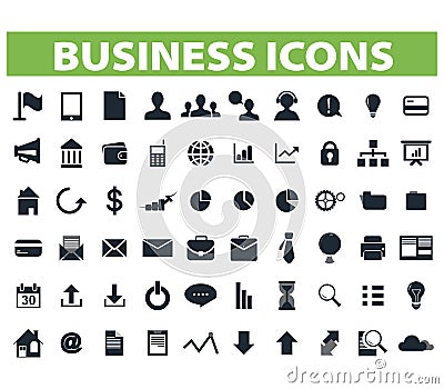 Business icons Stock Photo