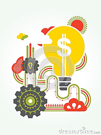 Business Idea concept Illustration Vector Illustration