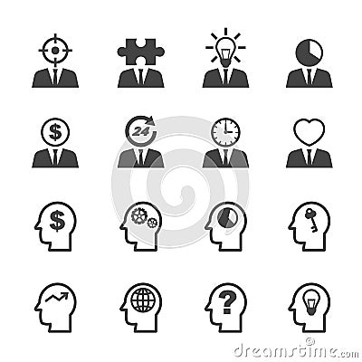 Business idea icons Vector Illustration