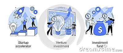 Business incubator abstract concept vector illustrations. Vector Illustration