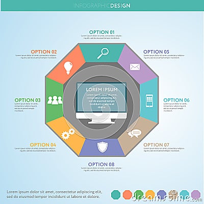 Business infographic concept - set of infographic element Stock Photo