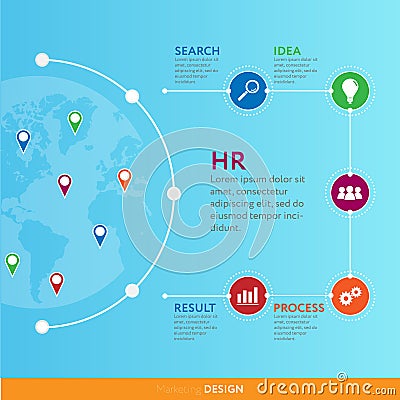 Business infographic concept - set of infographic element Stock Photo