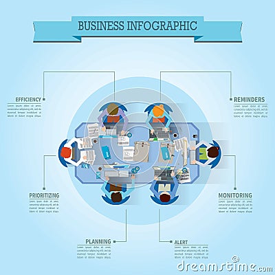 business infographic design. Vector illustration decorative design Vector Illustration