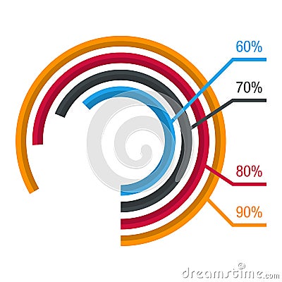 Business infographic element Vector Illustration