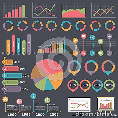 Business Infographic Elements Vector Illustration