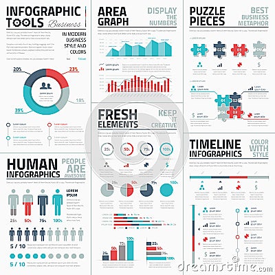 Business infographic elements vector illustration Vector Illustration