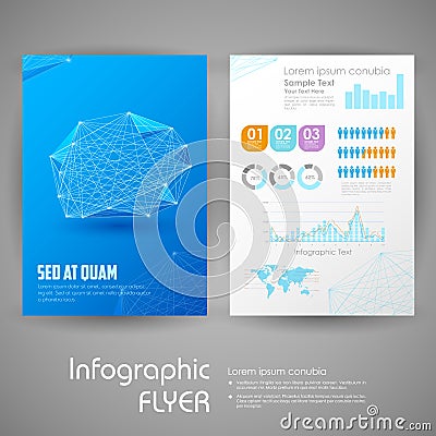 Business Infographic Flyer Vector Illustration