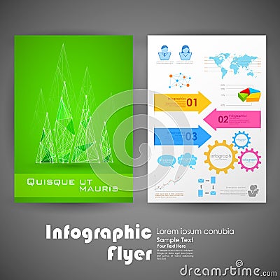 Business Infographic Flyer Vector Illustration