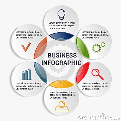 Business infographic template. Vector Illustration