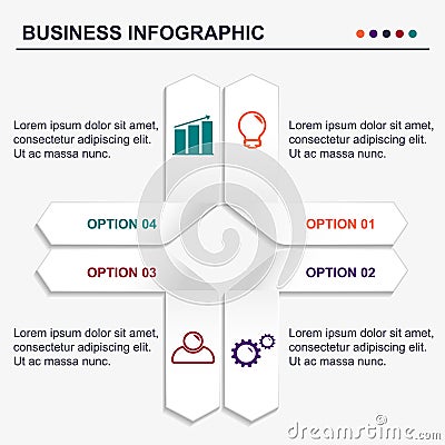 Business infographic template. Vector Illustration