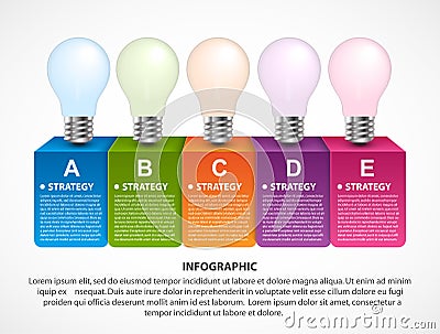 Business infographic visualization for presentations or information banner. Design elements. Vector Illustration