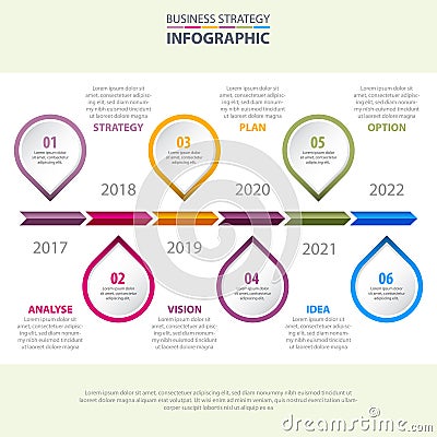 Business Infographics design template illustration Vector Illustration