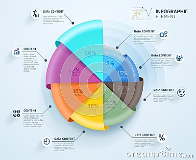 Business infographics design template. Vector illustration. Can be used for workflow layout, diagram, number options, start-up Vector Illustration