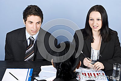 Business interview Stock Photo