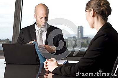 Business interview Stock Photo