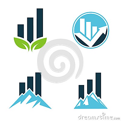 Business investment logo Vector Illustration