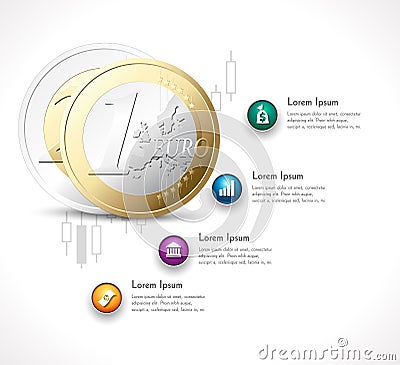 Business investment process on the stock exchange Vector Illustration