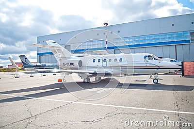 Business Jet Hawker 900XP Editorial Stock Photo