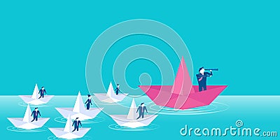 Business leadership concept Vector Illustration