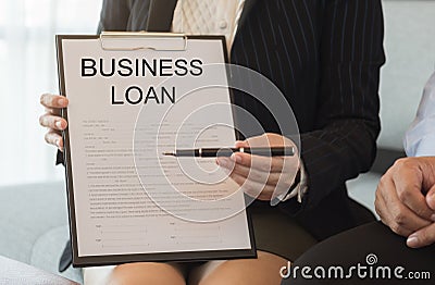 Business loan Stock Photo