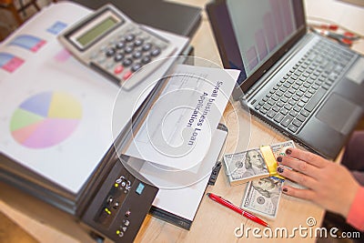 Business loans jobs. Business loans with bad personal credit Stock Photo