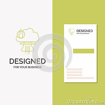 Business Logo for Bomb, explosion, nuclear, special, war. Vertical Green Business / Visiting Card template. Creative background Vector Illustration