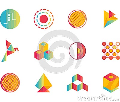 Business logo design collection Vector Illustration