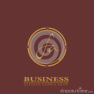 Business logo illustration. initial letter graphics FA. Vector Illustration